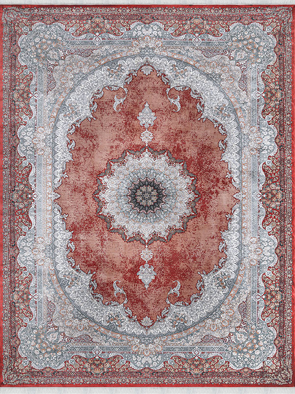 فرش طرح میراث 1200 شانه نخ آکریلیک ویسکوز