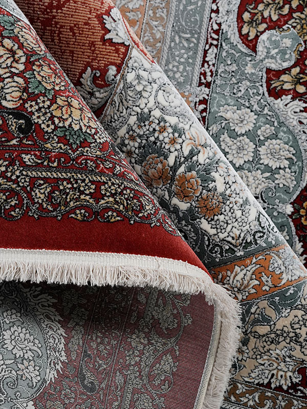 فرش طرح میراث 1200 شانه نخ آکریلیک ویسکوز