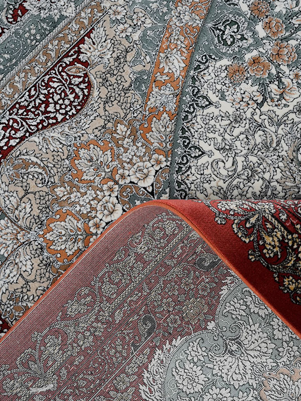 فرش طرح میراث 1200 شانه نخ آکریلیک ویسکوز