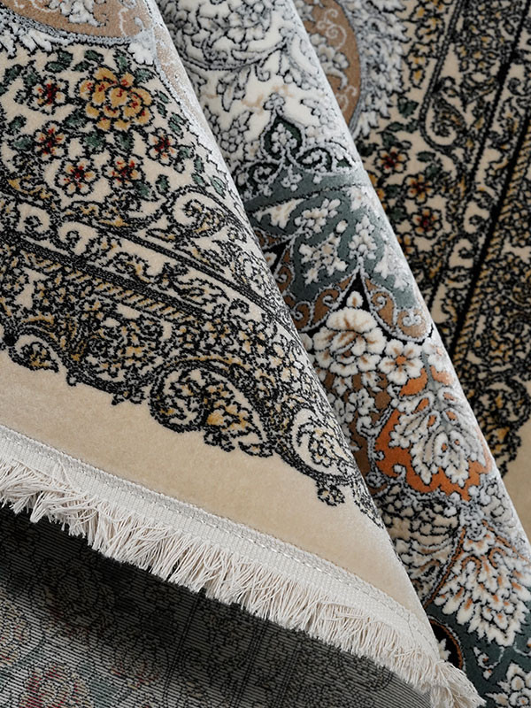 فرش طرح میراث 1200 شانه نخ آکریلیک ویسکوز