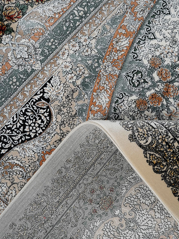 فرش طرح میراث 1200 شانه نخ آکریلیک ویسکوز