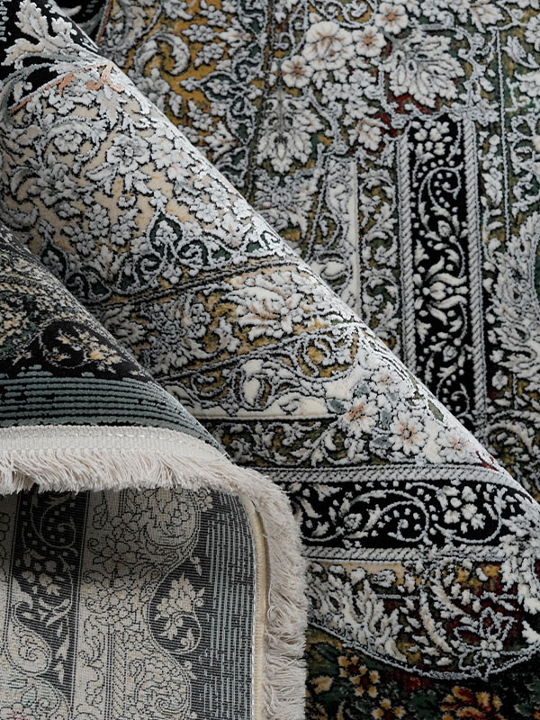 فرش طرح میراث 1200 شانه نخ آکریلیک ویسکوز