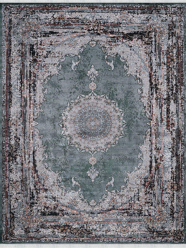 فرش طرح میراث 1200 شانه نخ آکریلیک ویسکوز