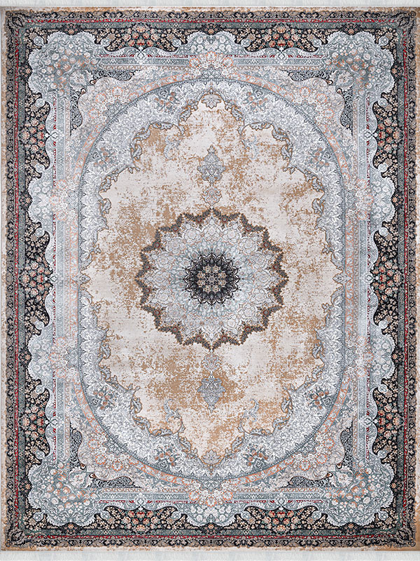 فرش طرح میراث 1200 شانه نخ آکریلیک ویسکوز