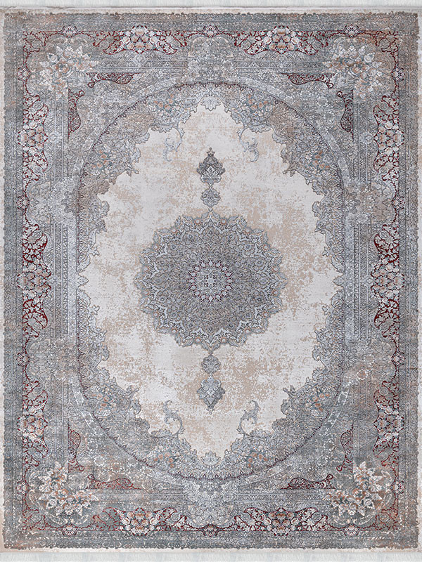 فرش طرح میراث 1200 شانه نخ آکریلیک ویسکوز