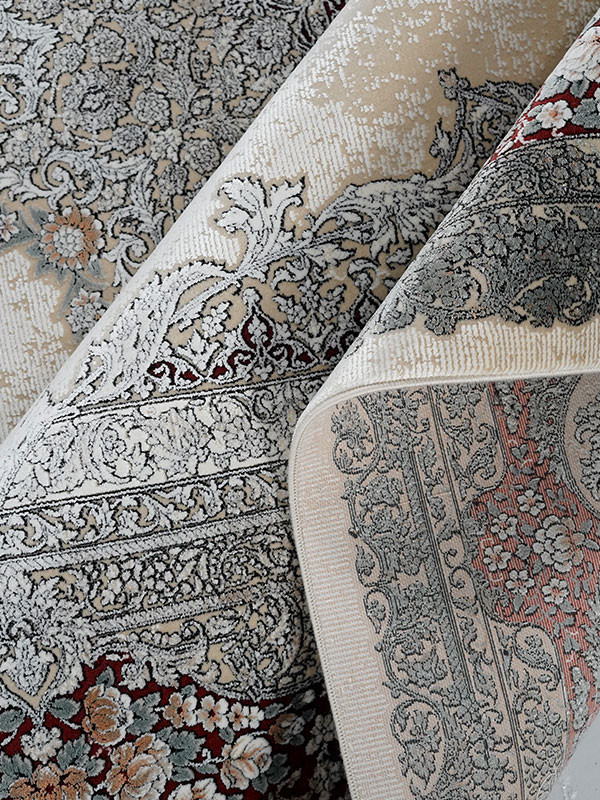 فرش طرح میراث 1200 شانه نخ آکریلیک ویسکوز