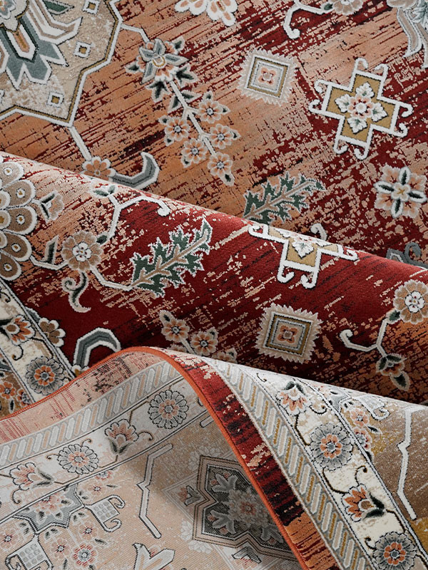 فرش طرح آرتین (سلطان آباد) 1200 شانه نخ آکریلیک ویسکوز