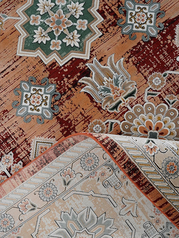 فرش طرح آرتین (سلطان آباد) 1200 شانه نخ آکریلیک ویسکوز