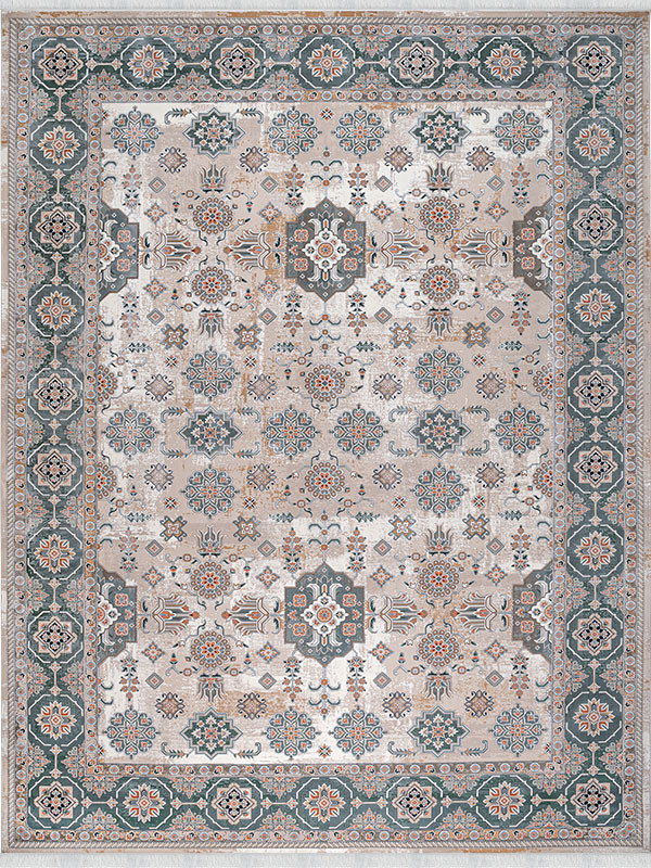 فرش طرح آرتین (سلطان آباد) 1200 شانه نخ آکریلیک ویسکوز