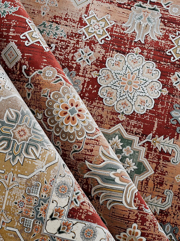 فرش طرح آرتین (سلطان آباد) 1200 شانه نخ آکریلیک ویسکوز