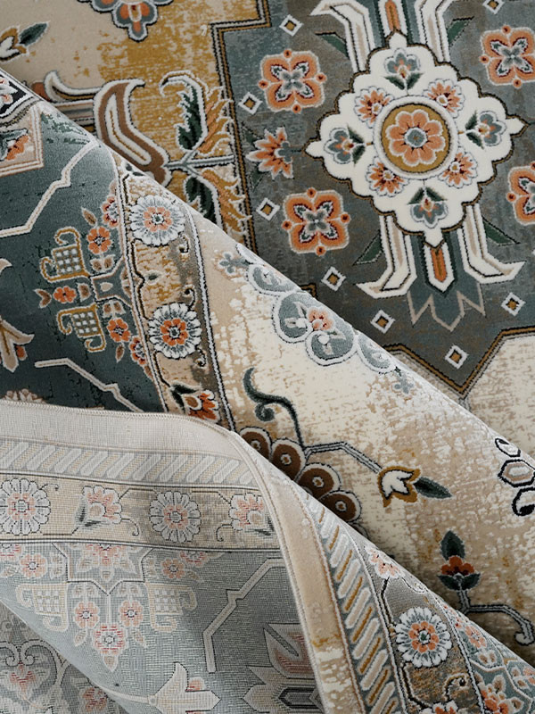 فرش طرح آرتین (سلطان آباد) 1200 شانه نخ آکریلیک ویسکوز