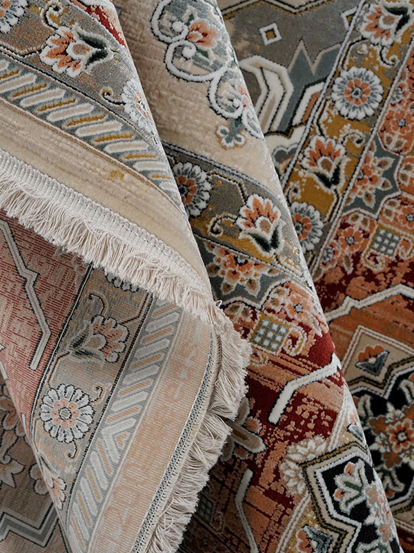 فرش طرح آرتین (سلطان آباد) 1200 شانه نخ آکریلیک ویسکوز