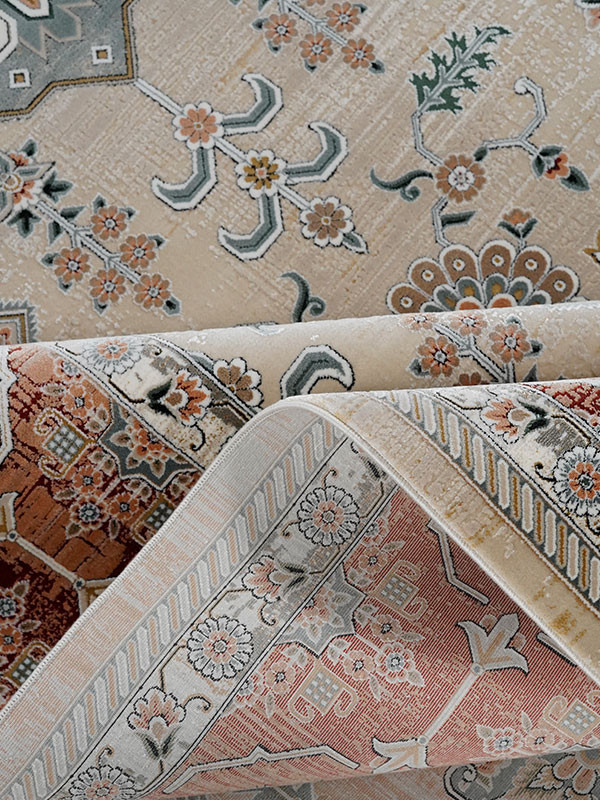 فرش طرح آرتین (سلطان آباد) 1200 شانه نخ آکریلیک ویسکوز