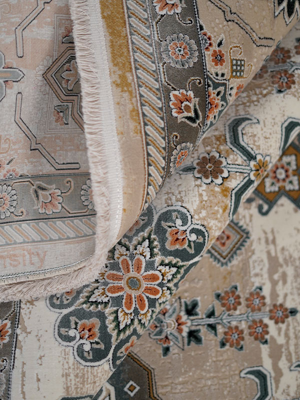 فرش طرح آرتین (سلطان آباد) 1200 شانه نخ آکریلیک ویسکوز