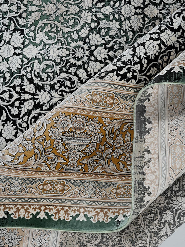 فرش طرح مهراز 1200 شانه نخ آکریلیک ویسکوز