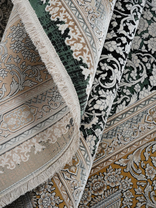 فرش طرح مهراز 1200 شانه نخ آکریلیک ویسکوز