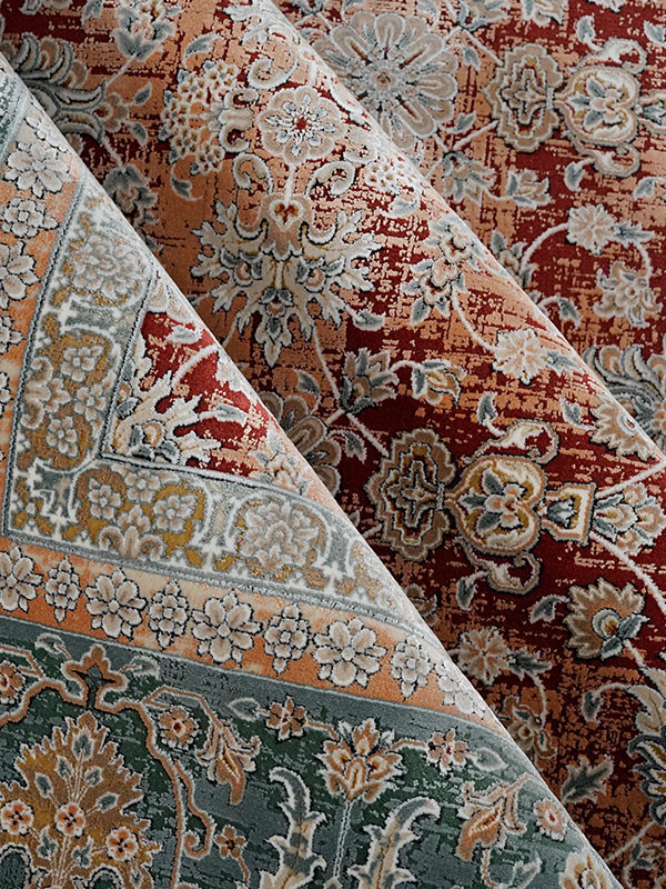 فرش طرح ترنم 1200 شانه نخ آکریلیک ویسکوز